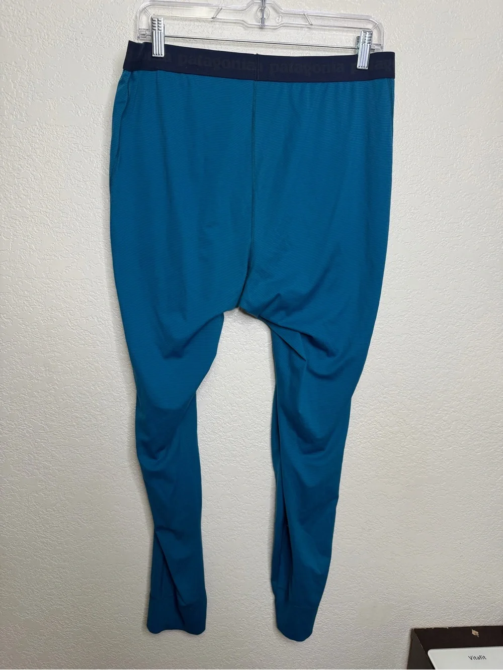 Patagonia Capilene Lightweight Baselayer Mens Pants Blue Sz L Hiking Camping
